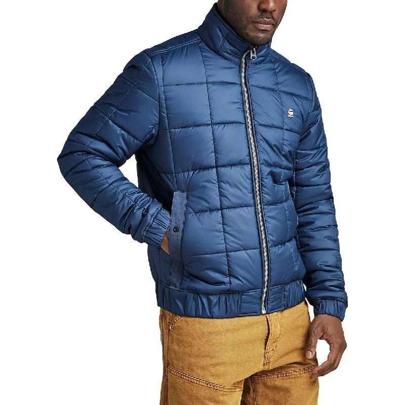 Men's agile ski jackets-Raw Mens Insulated Cold Weather Quilted Coat