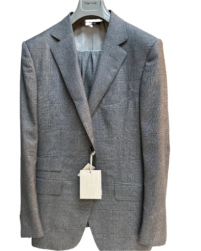 Men's vine green jackets-Tom Ford Mens Two Piece Suit In Gray