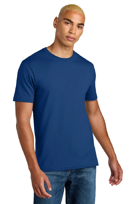 Men's short-sleeve bright deep-classic-muted-sustainable-upcycled top-District Mens Perfect Weight Icon Short Sleeve Crewneck T-Shirt - Deep Royal Blue - New