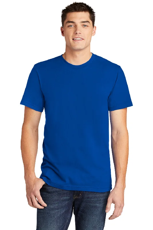 Men's short-sleeve rich sporty-soft-ventilated tee-American Apparel Mens Fine Jersey Short Sleeve Crewneck T-Shirt - Royal Blue