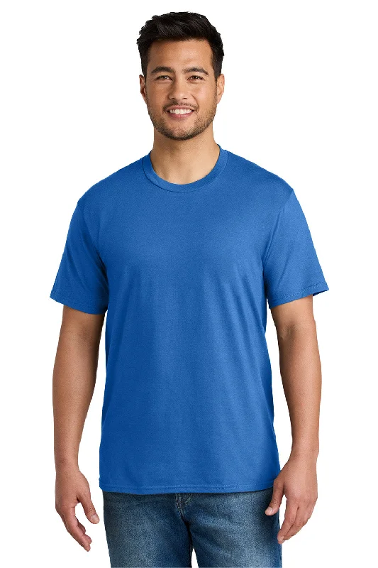 Men's short-sleeve cool rugged-urban-deep-midnight top-Port & Company Mens CVC Short Sleeve Crewneck T-Shirt - Royal Blue - New