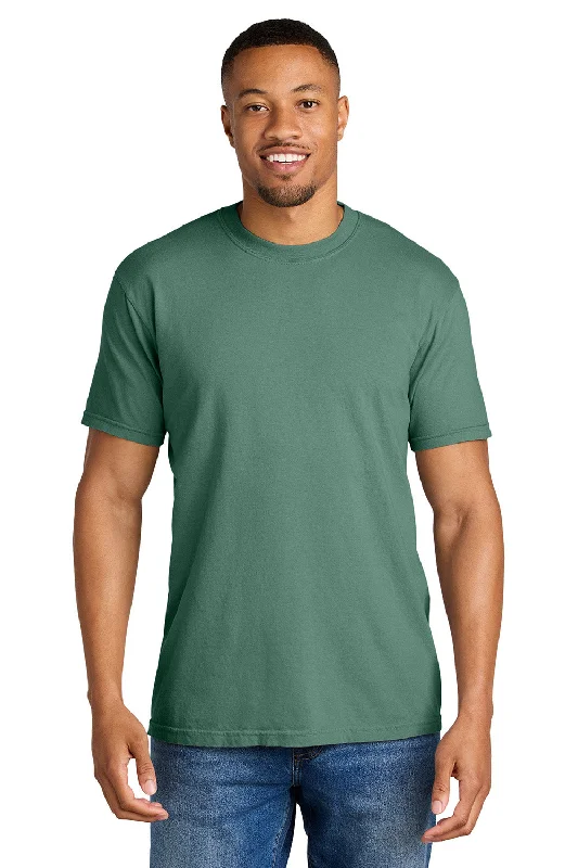 Men's short-sleeve rich boxy-swirl top-Comfort Colors Mens Short Sleeve Crewneck T-Shirt - Light Green