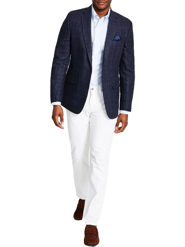 Men's fall sienna jackets-Mens Linen Slim Fit Sportcoat