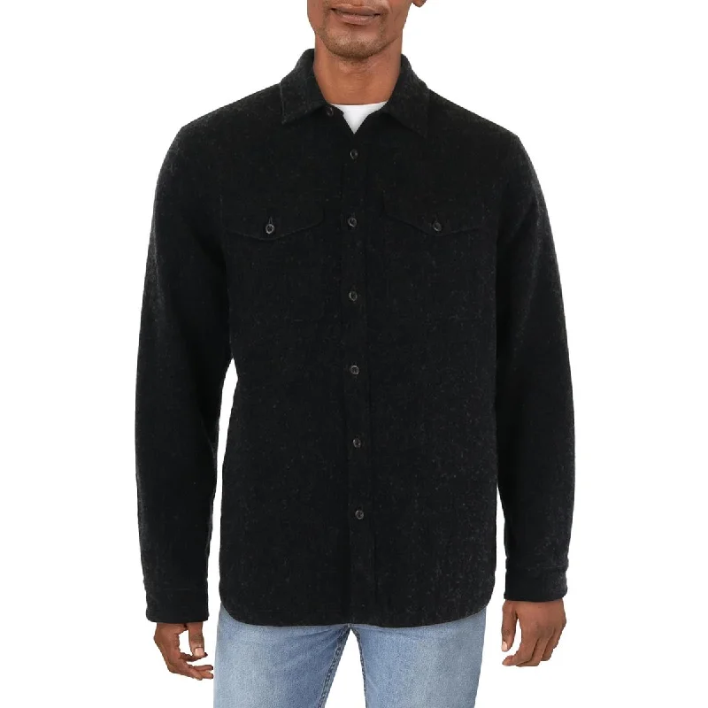 Men's cheer victory jackets-The North Face Mens Wool Short Shirt Jacket