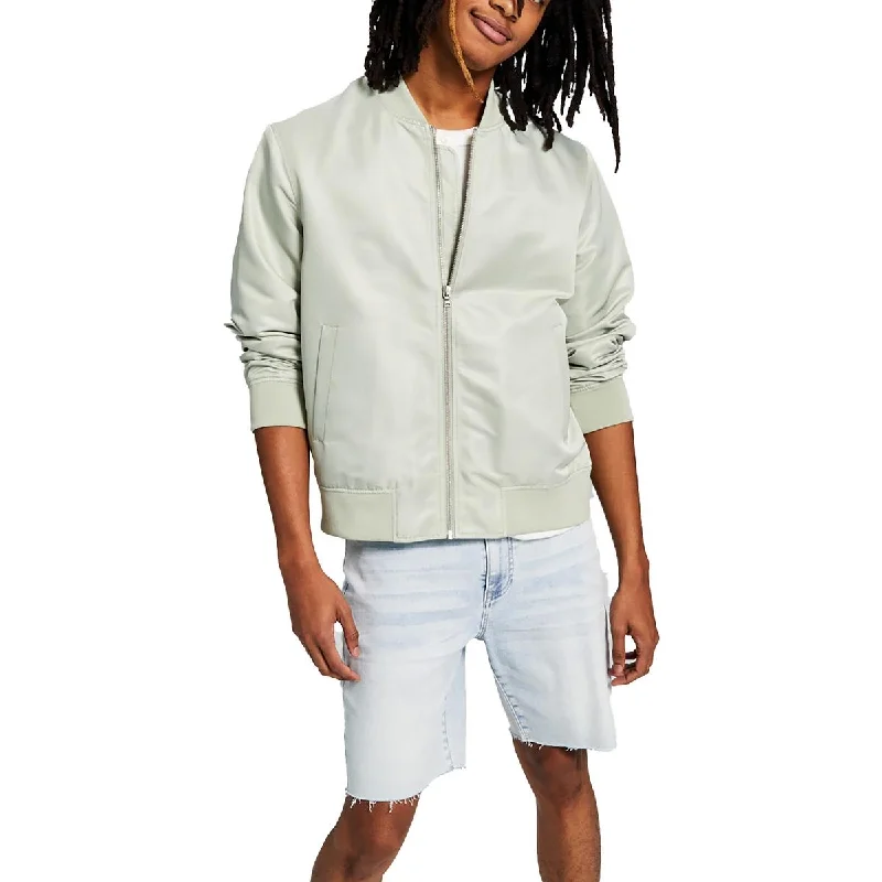 Men's hoop star jackets-And Now This Mens Lightweight Short Bomber Jacket