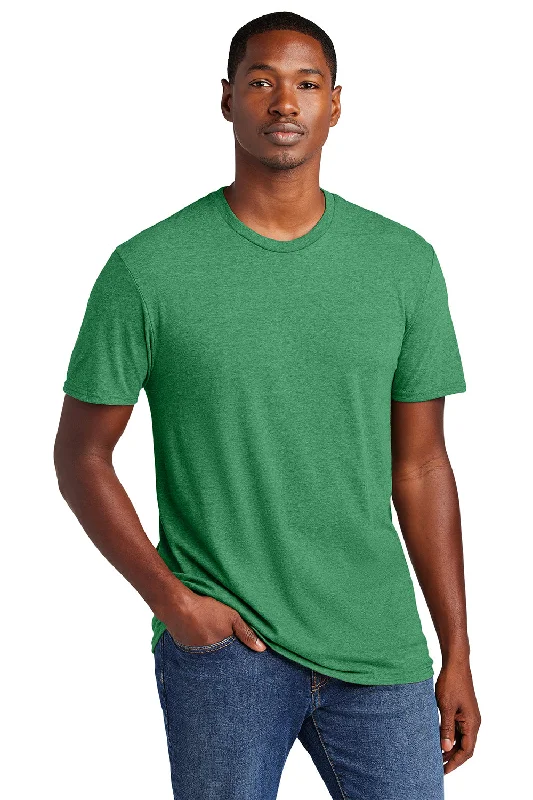 Men's short-sleeve breathable merino tee-District Mens Very Important Short Sleeve Crewneck T-Shirt - Heather Kelly Green