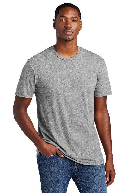 Men's short-sleeve sustainable upcycled tee-District Mens Very Important Short Sleeve Crewneck T-Shirt - Heather Light Grey