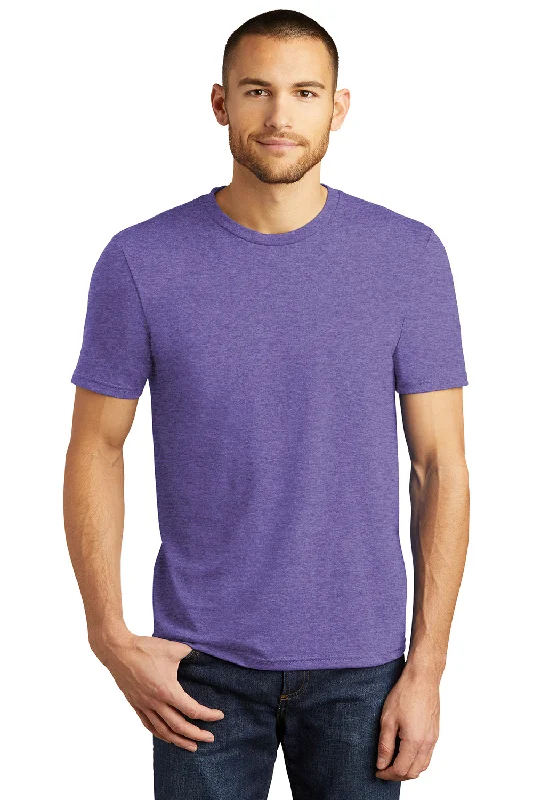 Men's short-sleeve modern terrain shirt-District Mens Perfect Tri Short Sleeve Crewneck T-Shirt - Purple Frost