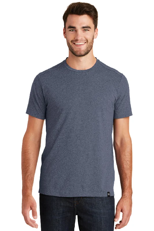 Men's short-sleeve casual bold-rich-gritty-hemp top-New Era Mens Heritage Short Sleeve Crewneck T-Shirt - Heather True Navy Blue