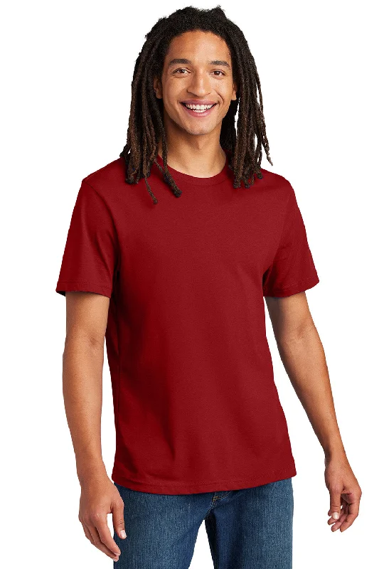 Men's short-sleeve modern periwinkle shirt-Allmade Mens Recycled Short Sleeve Crewneck T-Shirt - Beet Red - New