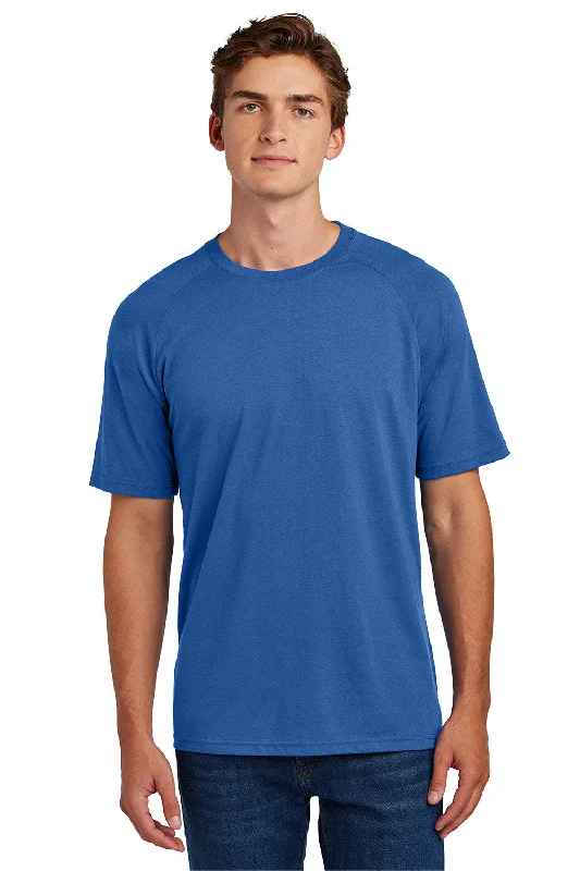 Men's short-sleeve cool rugged-urban-cool-stone tee-Sport-Tek Mens Halftime Raglan Short Sleeve Crewneck T-Shirt - True Royal Blue - New