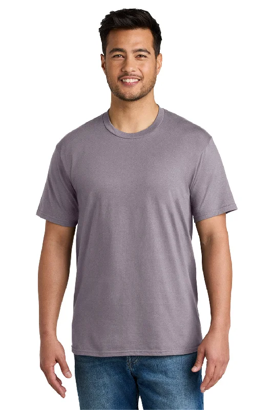 Men's short-sleeve sleek neutral-casual-light-lavender top-Port & Company Mens CVC Short Sleeve Crewneck T-Shirt - Smoky Amethyst - New