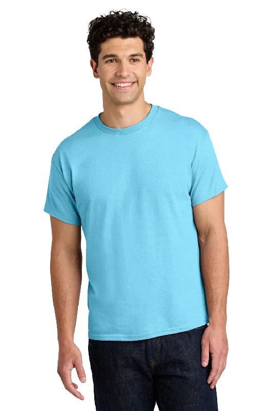 Men's short-sleeve sporty subtle-soft-trendy-cool-lime tee-Gildan Mens Short Sleeve Crewneck T-Shirt - Sky Blue