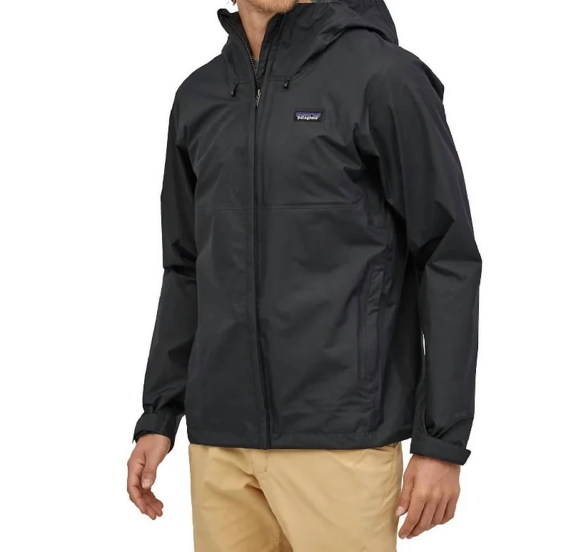 Men's ridge-ready jackets-Men's Torrentshell 3L Rain Jacket In Black