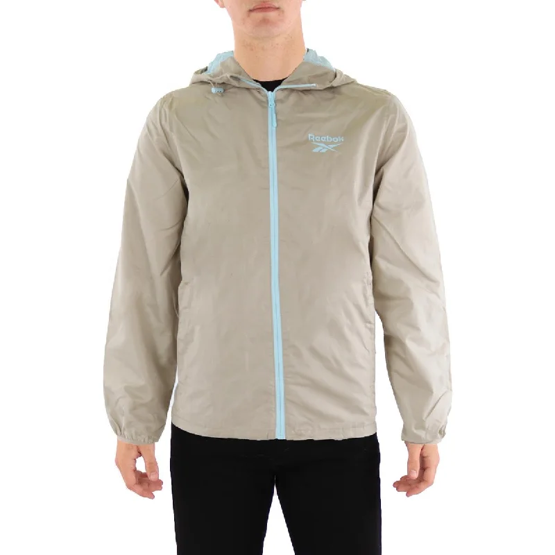 Men's plush journey jackets-Reebok Mens Outdoor Atheltic Windbreaker Jacket