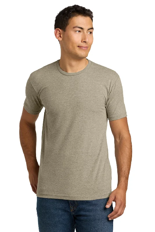 Men's short-sleeve urban cool-stone top-Next Level Mens CVC Jersey Short Sleeve Crewneck T-Shirt - Heather Tan