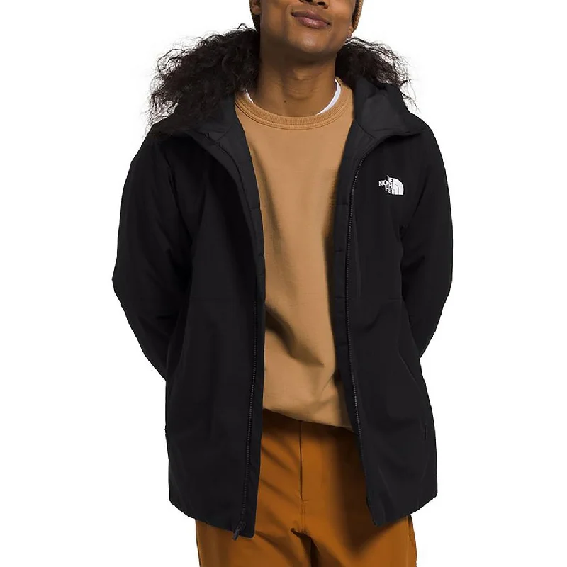 Men's bro letter jackets-The North Face Mens Insulated Hooded Soft Shell Jacket