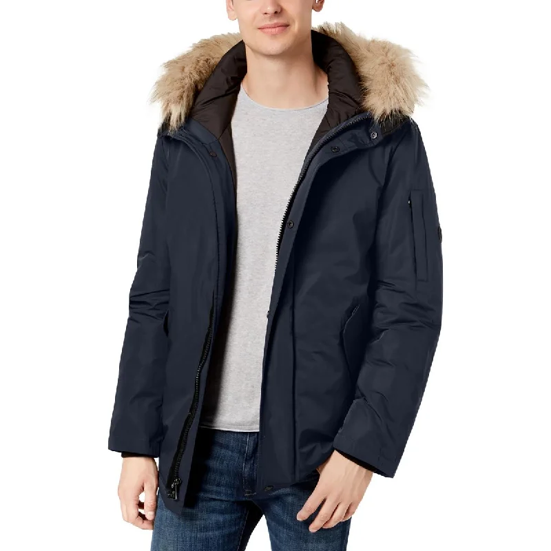 Men's first spirit jackets-Calvin Klein Mens Snorkel  Parka Coat