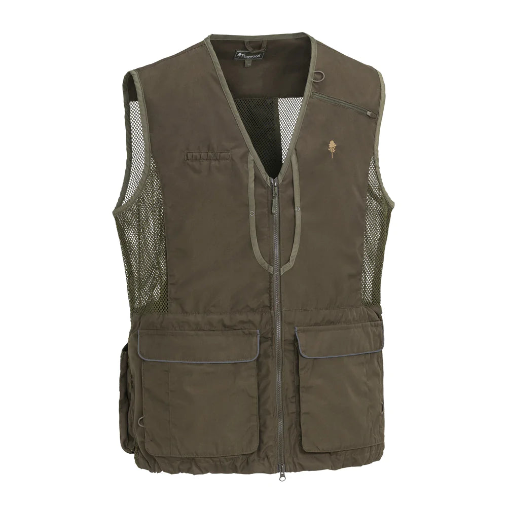 Men's bold cobalt jackets-Pinewood Men's Dog Sports 2.0 Vest - Suede Brown/Dark Olive