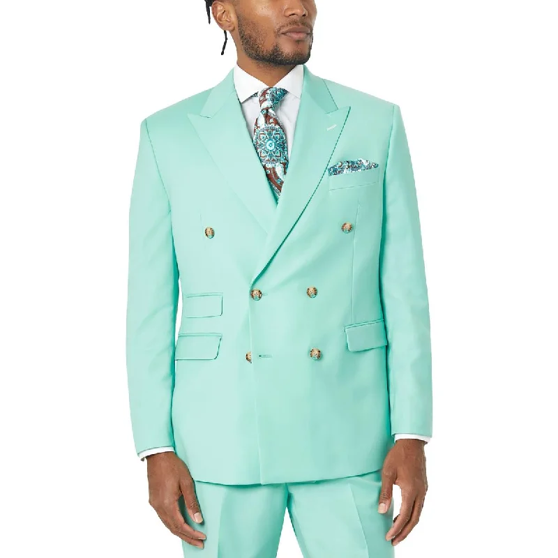 Men's medic bright jackets-Tayion By Montee Holland Mens Sparkle Suit Separate Double-Breasted Blazer