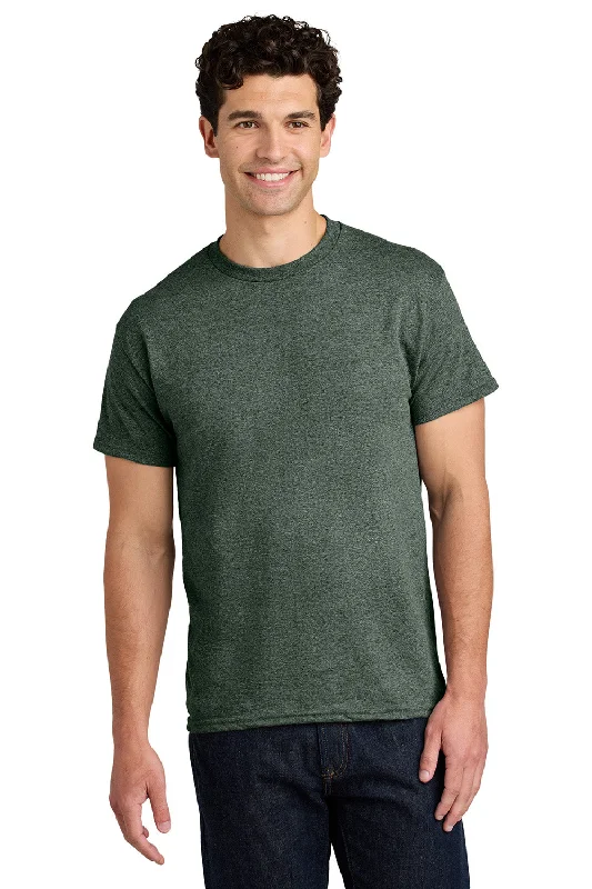 Men's short-sleeve urban warm-stylish-sleek-fit-heather top-Gildan Mens Short Sleeve Crewneck T-Shirt - Heather Military Green