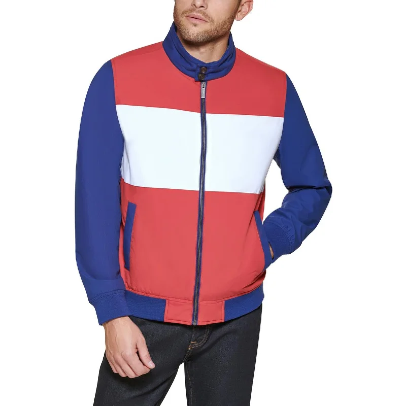 Men's sea captain jackets-Club Room Mens Baracuta Regular Fit Bomber Jacket