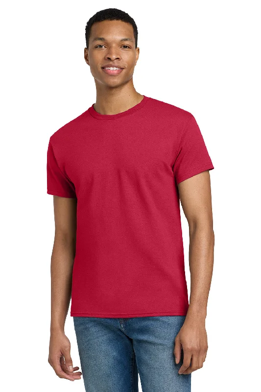 Men's short-sleeve stylish eggplant shirt-Gildan Mens Ultra Short Sleeve Crewneck T-Shirt - Cherry Red