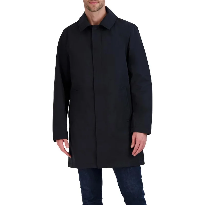 Men's tough ranch jackets-Vince Camuto Mens Lightweight Water Resistant Long Coat