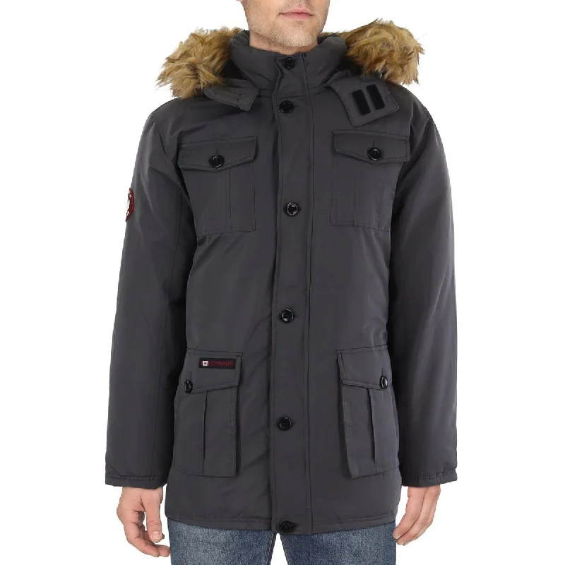 Men's prize bold jackets-Canada Weather Gear Mens Short Cold Weather Parka Coat