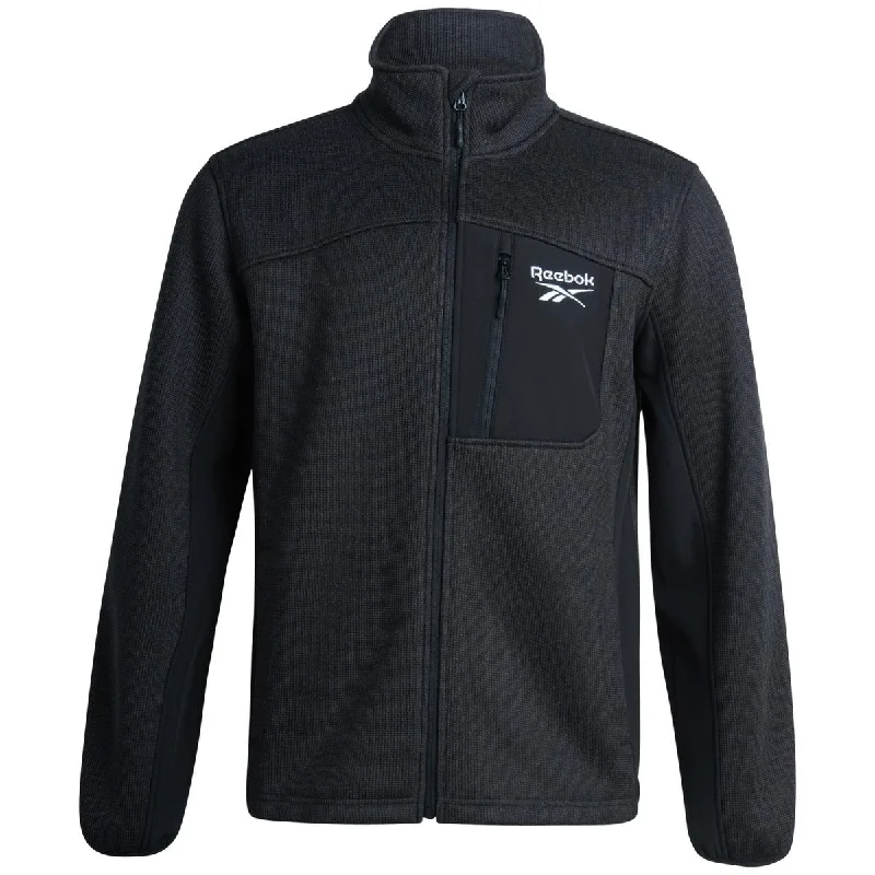 Men's serve club jackets-Reebok Mens Lightweight Fleece Jacket