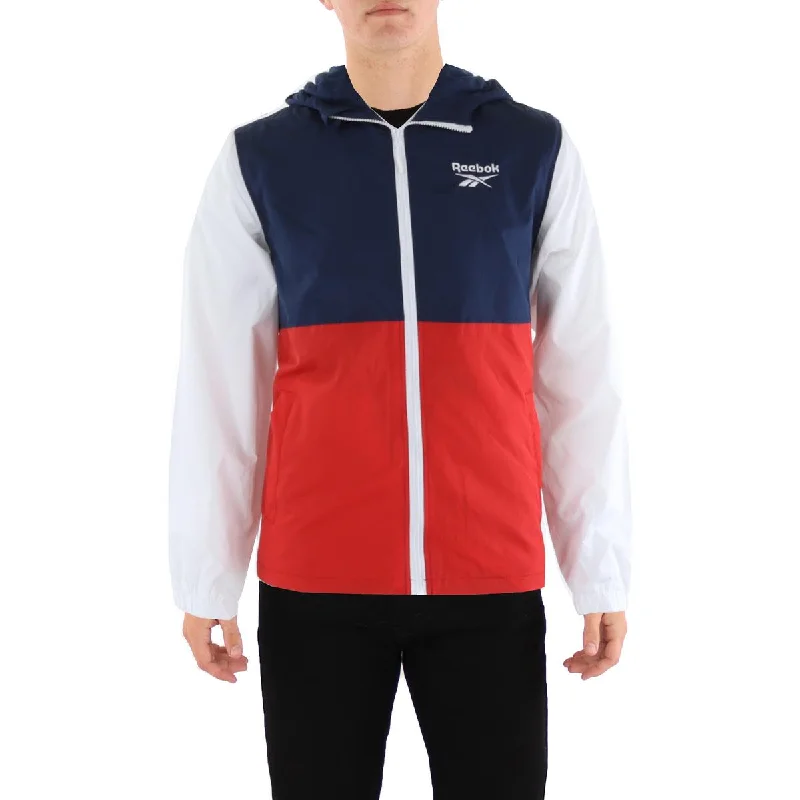 Men's grove-ready jackets-Reebok Mens Outdoor Athletic Windbreaker Jacket