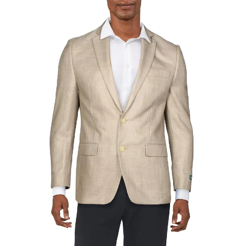 Men's grove-ready jackets-Lauren Ralph Lauren Mens Linen Blend Business Two-Button Blazer