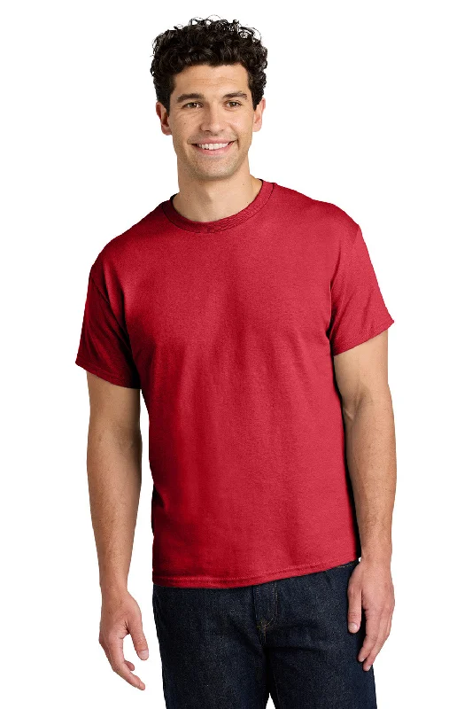 Men's short-sleeve classic muted-fresh-modern-tough-rust top-Gildan Mens Short Sleeve Crewneck T-Shirt - Red