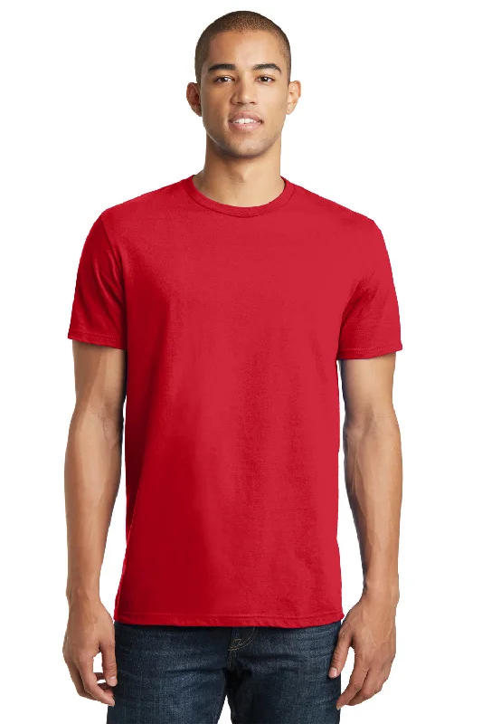 Men's short-sleeve retro canoeing tee-District Mens The Concert Short Sleeve Crewneck T-Shirt - New Red