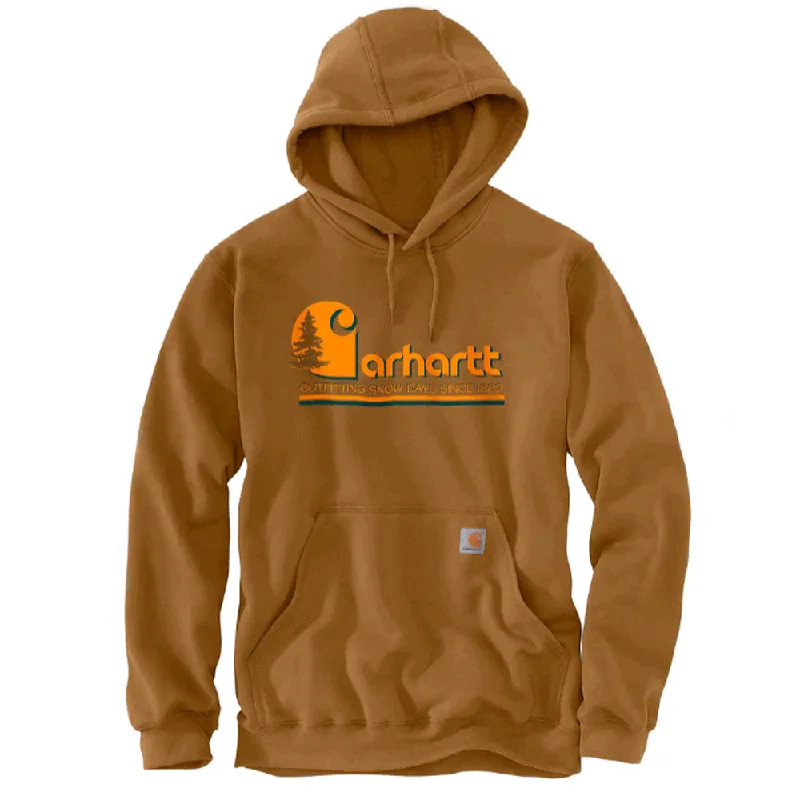 men's-hoodie-with-3d-print-Carhartt 106498 Loose Fit Midweight Tree Graphic Sweatshirt Hoodie