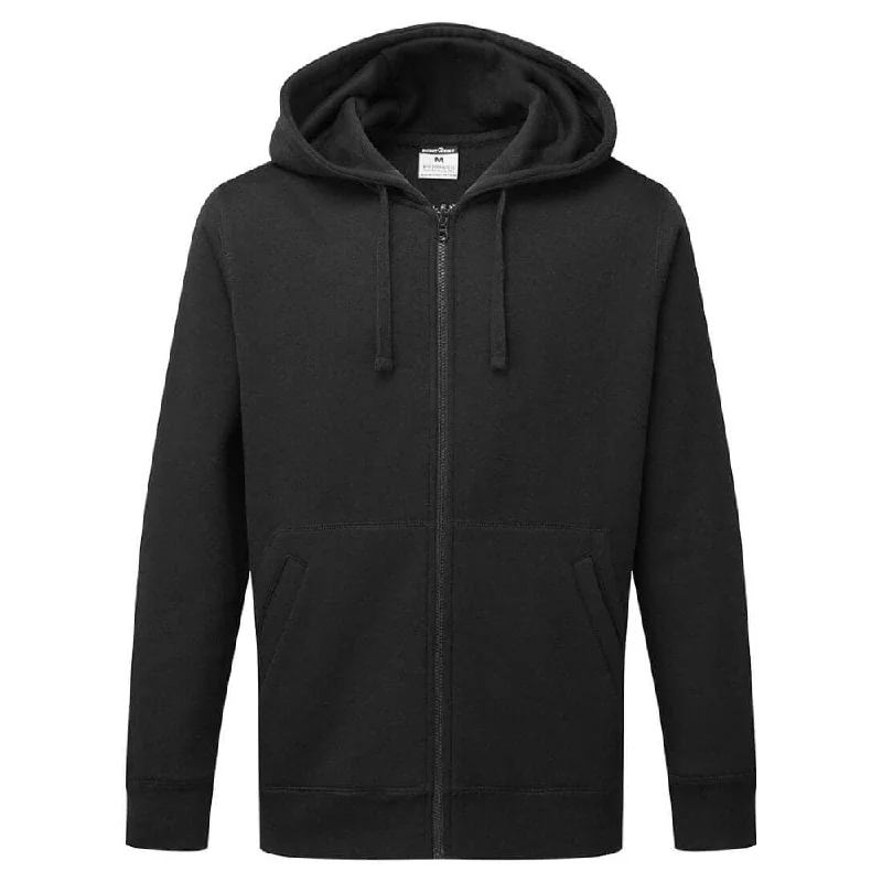 men's-black-hoodie-with-zipper-PORTWEST B312 ZIPPED HOODIE