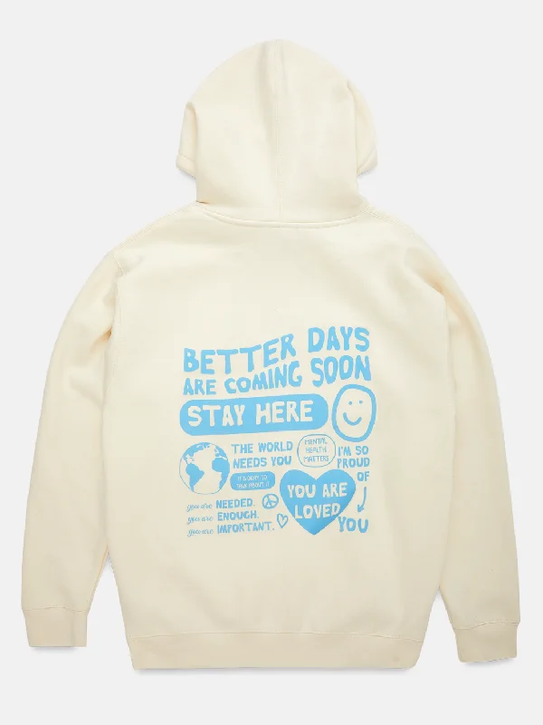 men's-hoodie-for-cooking-Better Days Hoodie - Vanilla