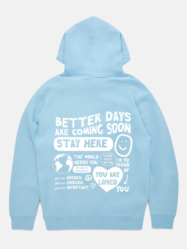 men's-hoodie-with-throwback-logo-Better Days Hoodie - Sky Blue