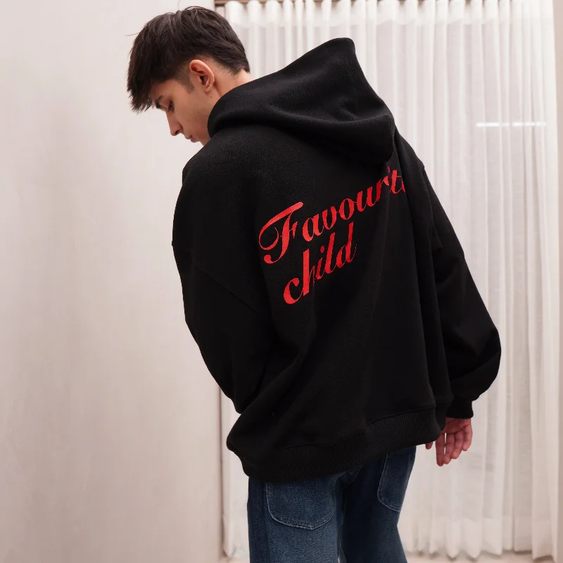 trendy-men's-hoodies-2025-BLACK FAVOURITE HOODIE