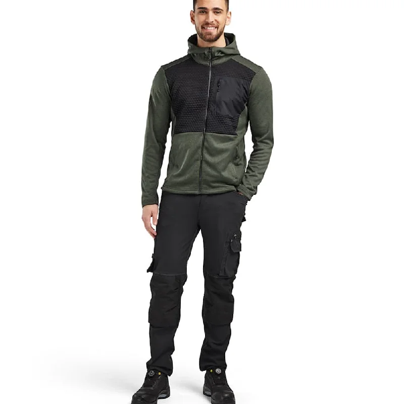 men's-hoodie-for-night-runs-Blaklader 3540 Full-Length Zip Hoodie Sweatshirt