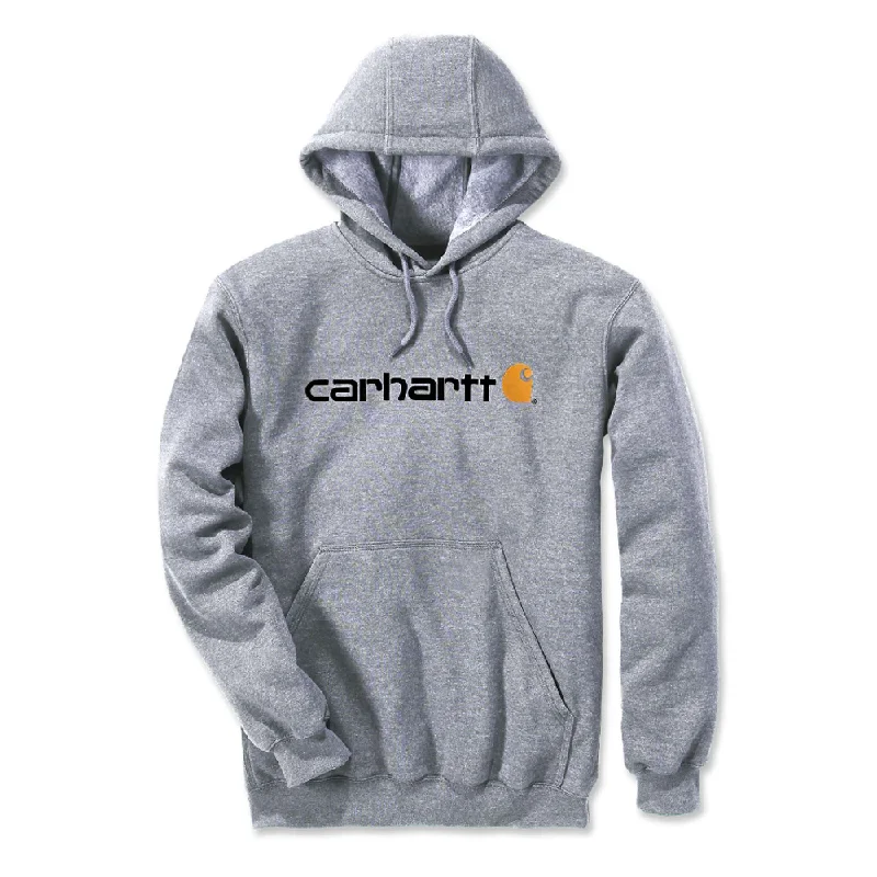 men's-hoodie-with-tribal-pattern-Carhartt 100074 Loose Fit Mid-Weight Logo Graphic Hoodie