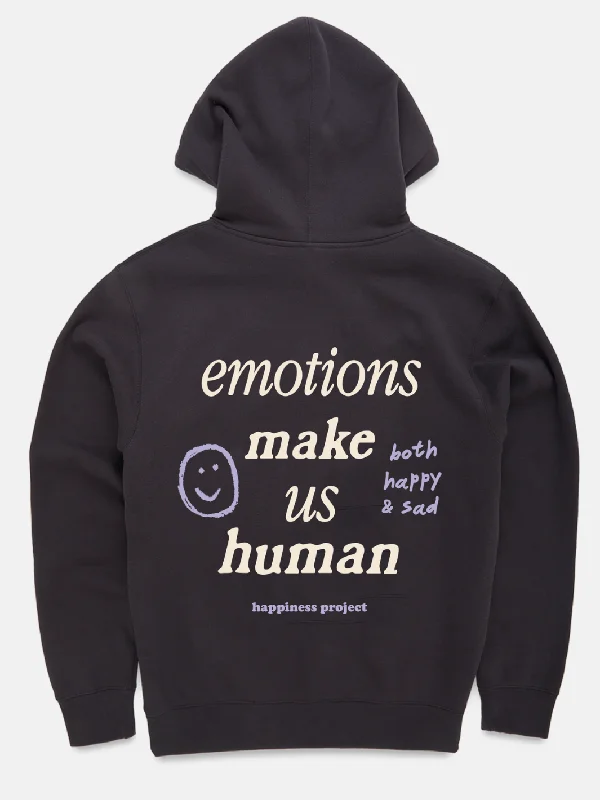 men's-hoodie-with-chain-detail-Emotions Hoodie - Pebble