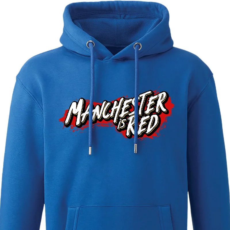 men's-grey-hoodie-outfit-ideas-Manchester is Red Hoodie