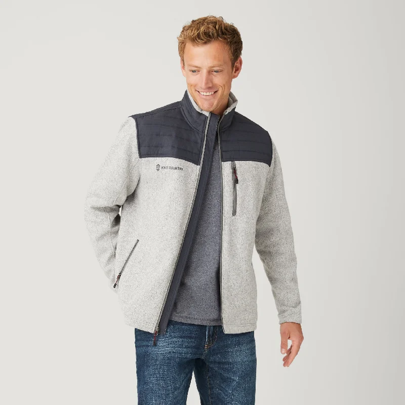 men's-hoodie-with-neoprene-inserts-Men's Frore Knit Fleece Jacket