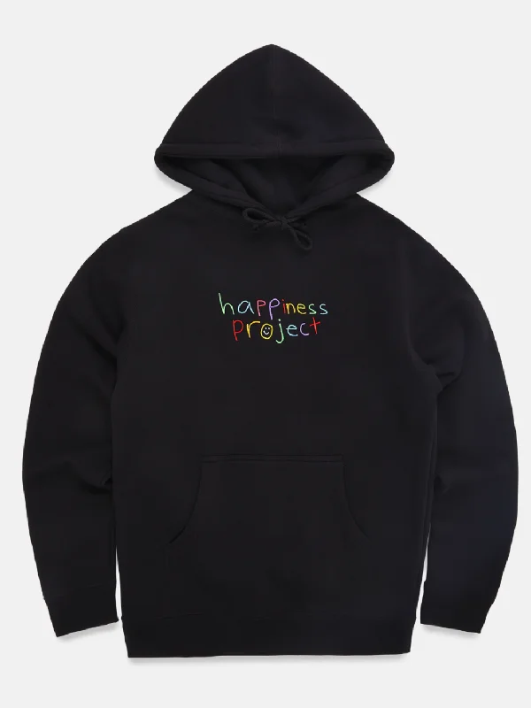 men's-hoodie-with-waterproof-layer-Original Happiness Hoodie - Black