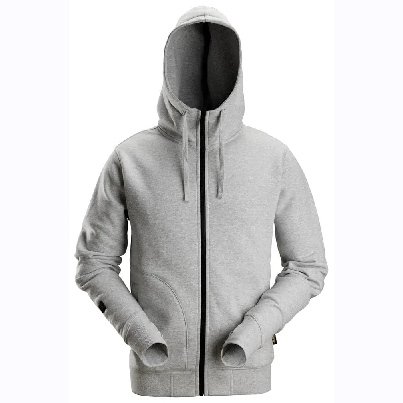 men's-grey-hoodie-outfit-ideas-Snickers 2890 AllroundWork Full Zip Hooded Sweatshirt