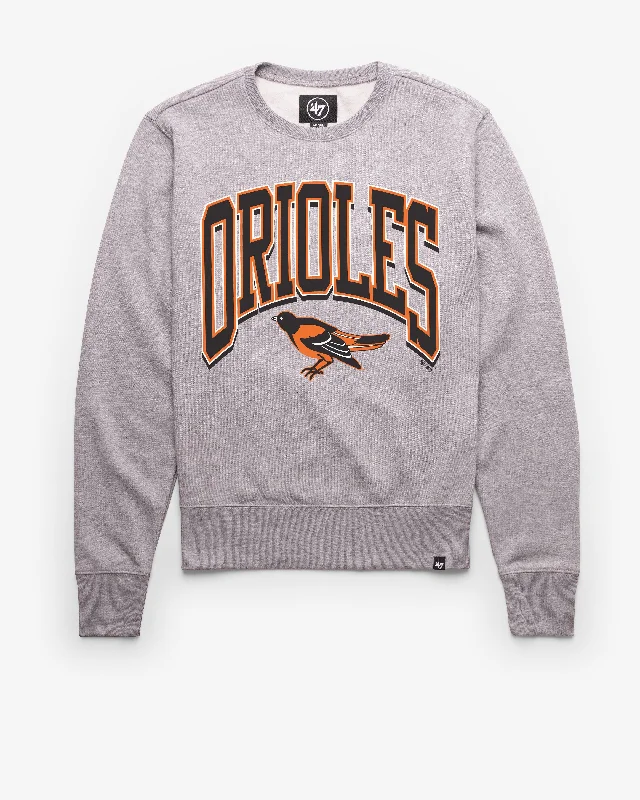 men's-hoodie-with-metallic-accents-BALTIMORE ORIOLES COOPERSTOWN WALK TALL '47 HEADLINE CREW