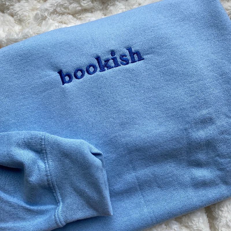 trendy-men's-hoodies-2025-Bookish Embroidered Sweatshirt