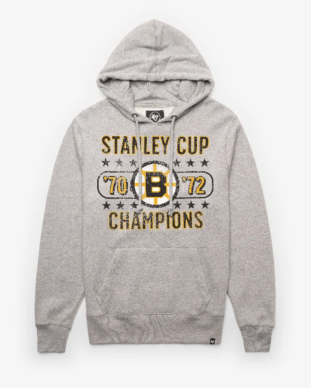 men's-hoodie-for-dancing-BOSTON BRUINS 100TH ANNIVERSARY BIG BAD BRUINS '47 HEADLINE PULLOVER HOOD