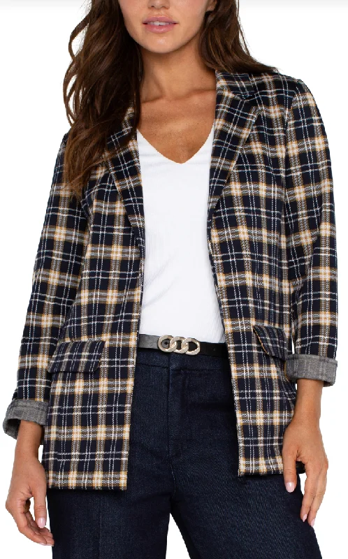 Men's sleek metro jackets-Boyfriend Blazer